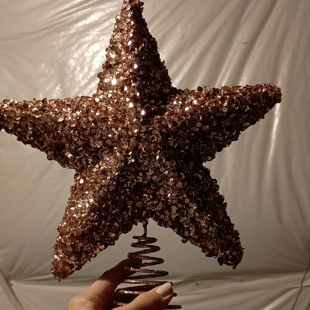 3 Sequin Star Tree Topper